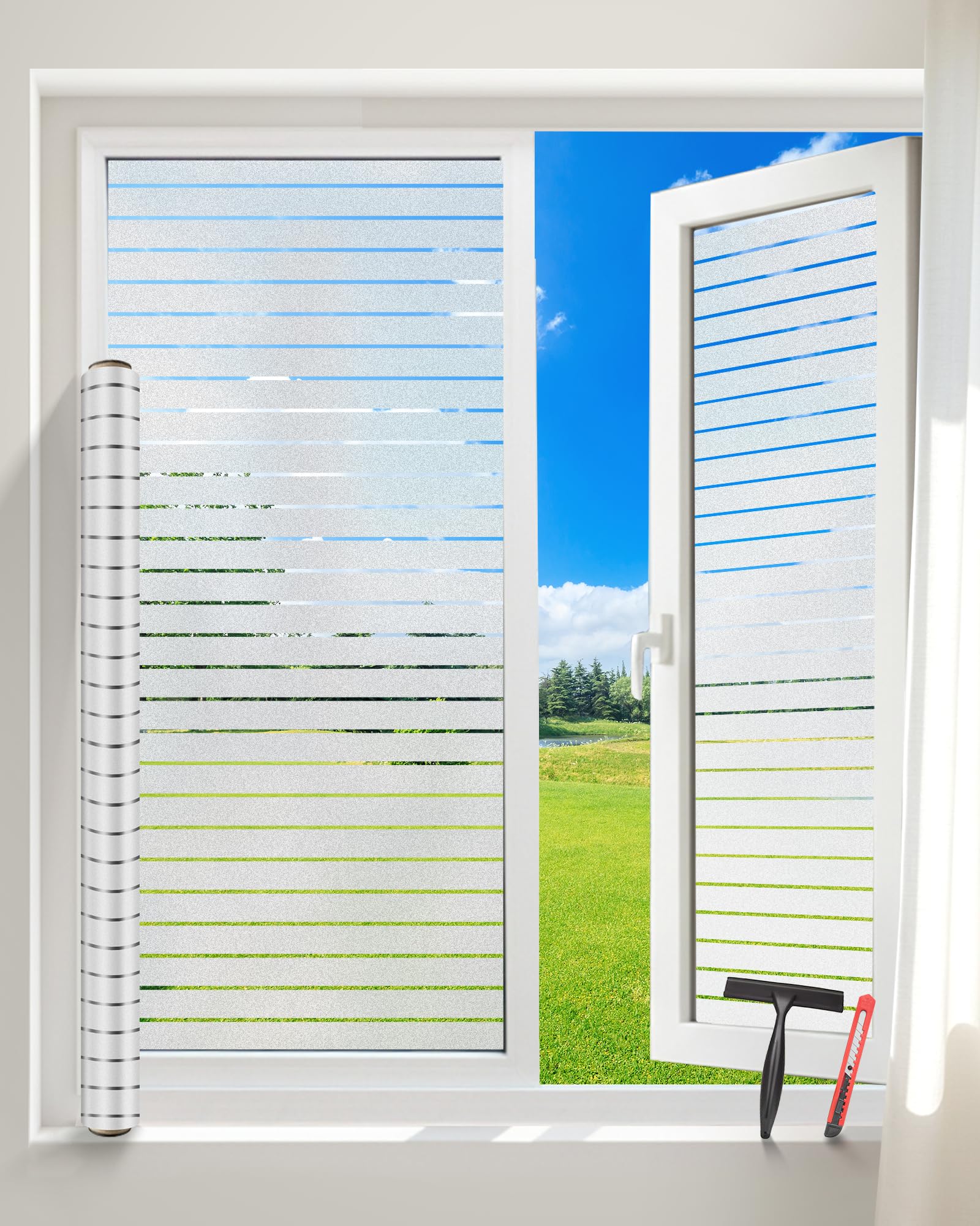  Sichtschutzfensterfolie Büro Bad Wohnzimmer 30x200cm selbstklebend milchglas
| Statisch milchglasfolie für Fenster 30x2